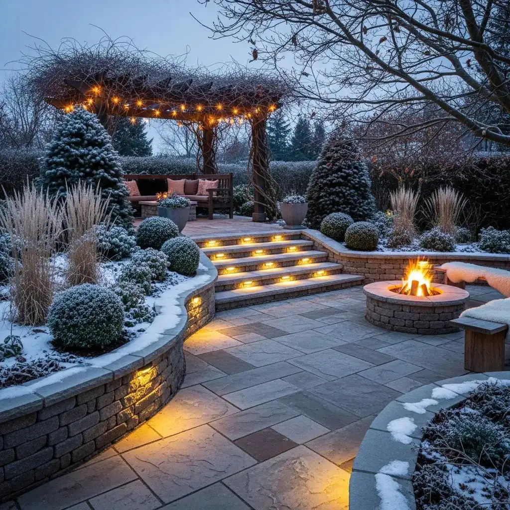 Landscape Lighting and Walls